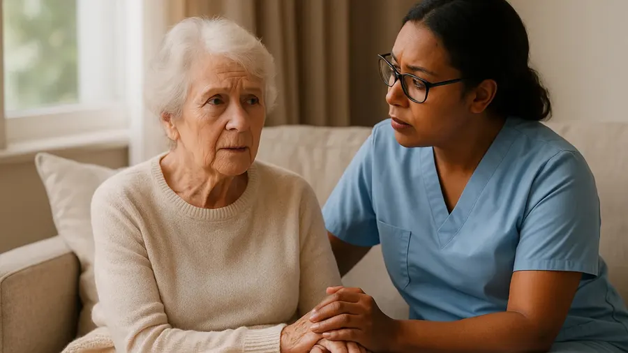 Patient in-home dementia caregiver supporting a senior in Denver